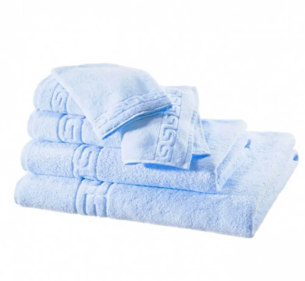 Махровое полотенце Dreamflor голубого цвета от магазина Beddington.ru