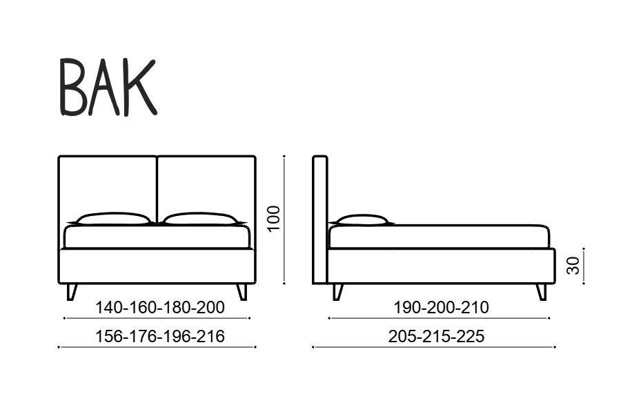 Кровать Bak