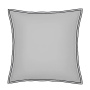 Наволочка PURE WHITE Percale Light Grey – Finition Black