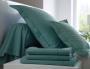 Простыня на резинке PERCALE UNI Bleu Canard