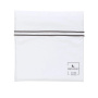 Простыня на резинке PURE WHITE Percale Blanc – Finition Noire