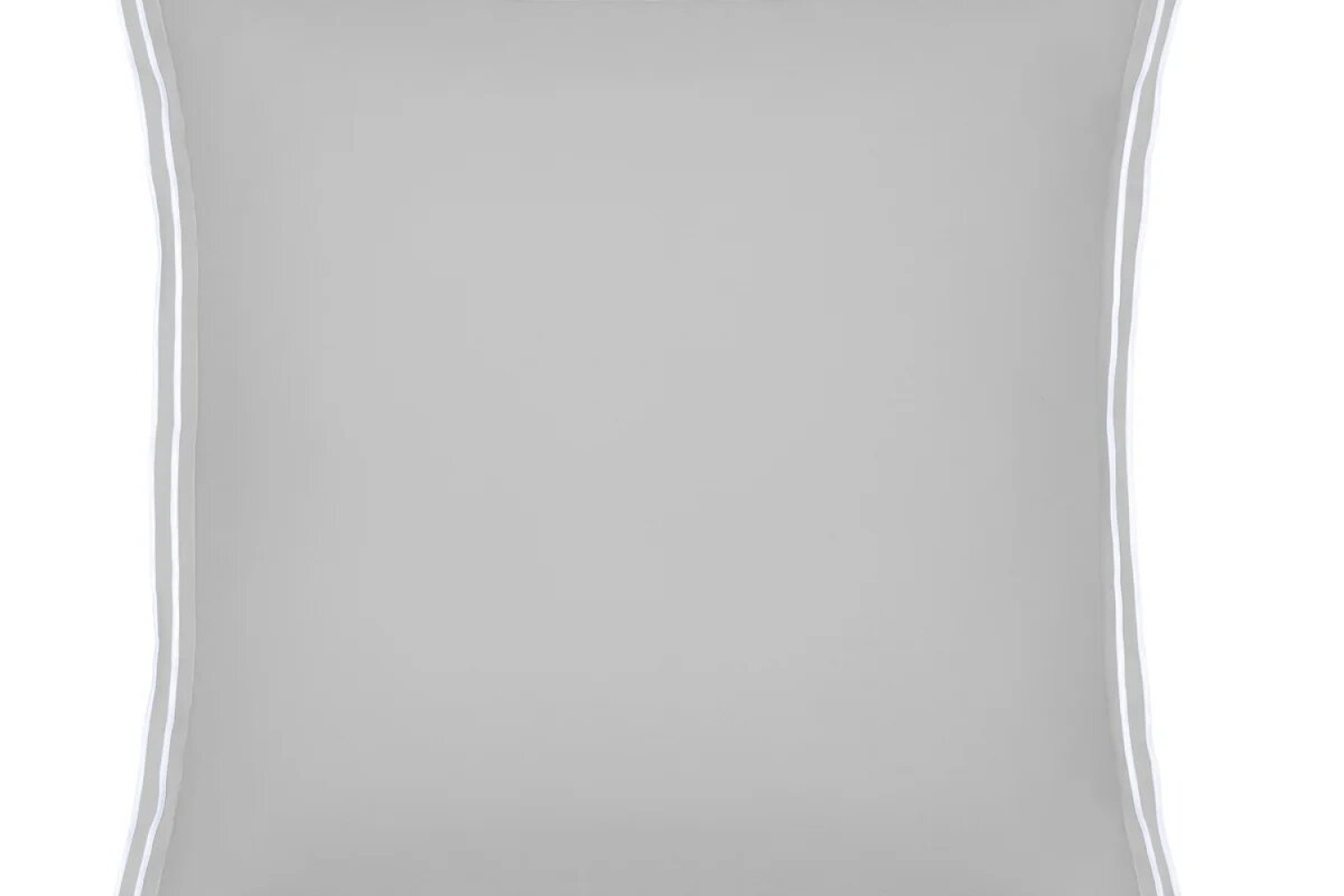Наволочка PURE WHITE Percale Light Grey – Finition White 65x65 см