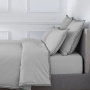 Пододеяльник PURE WHITE Percale Light Grey – Finition Black
