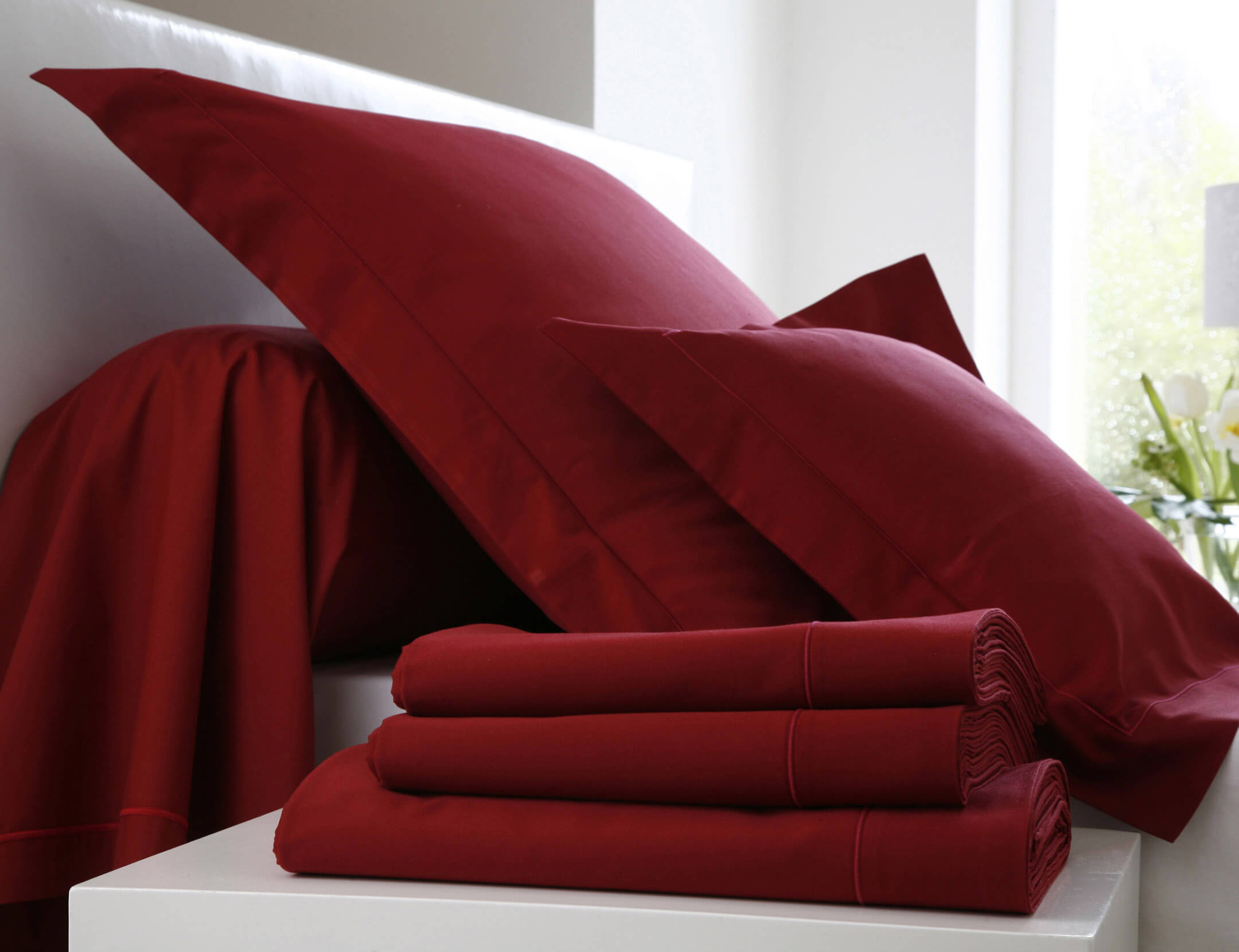 Простыня SATIN UNI Rouge