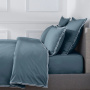 Пододеяльник PURE WHITE Percale Blue – Finition White