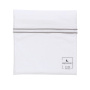 Простыня на резинке PURE WHITE Percale Blanc – Finition Grise Claire