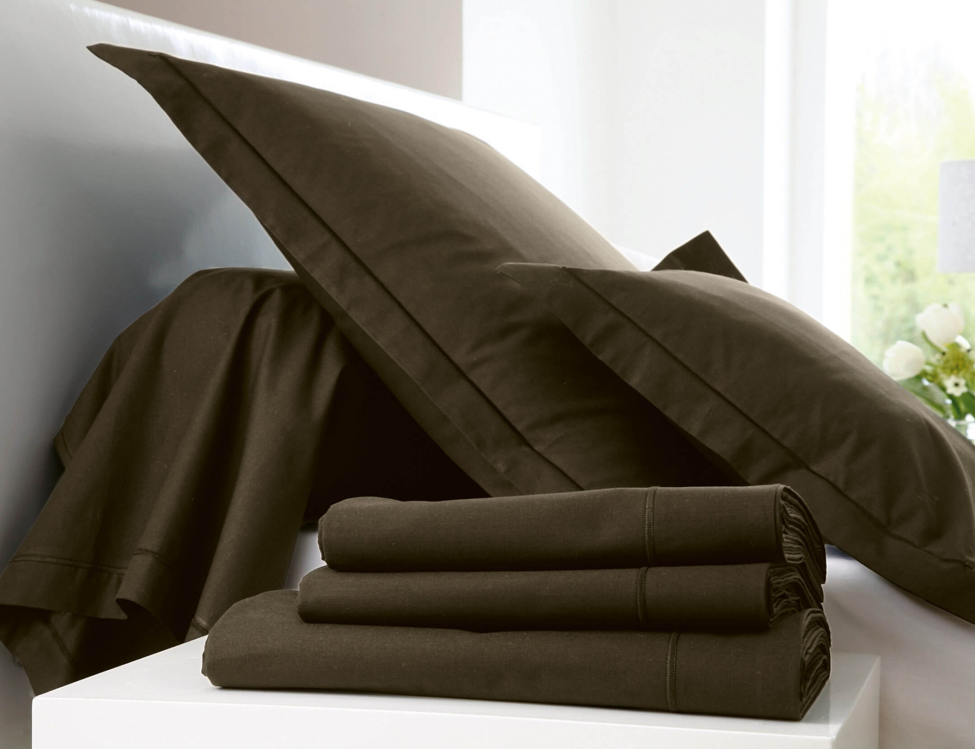 Наволочка PERCALE UNI Marron Glace