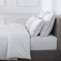 Пододеяльник PURE WHITE Satin Blanc – Finition Noire