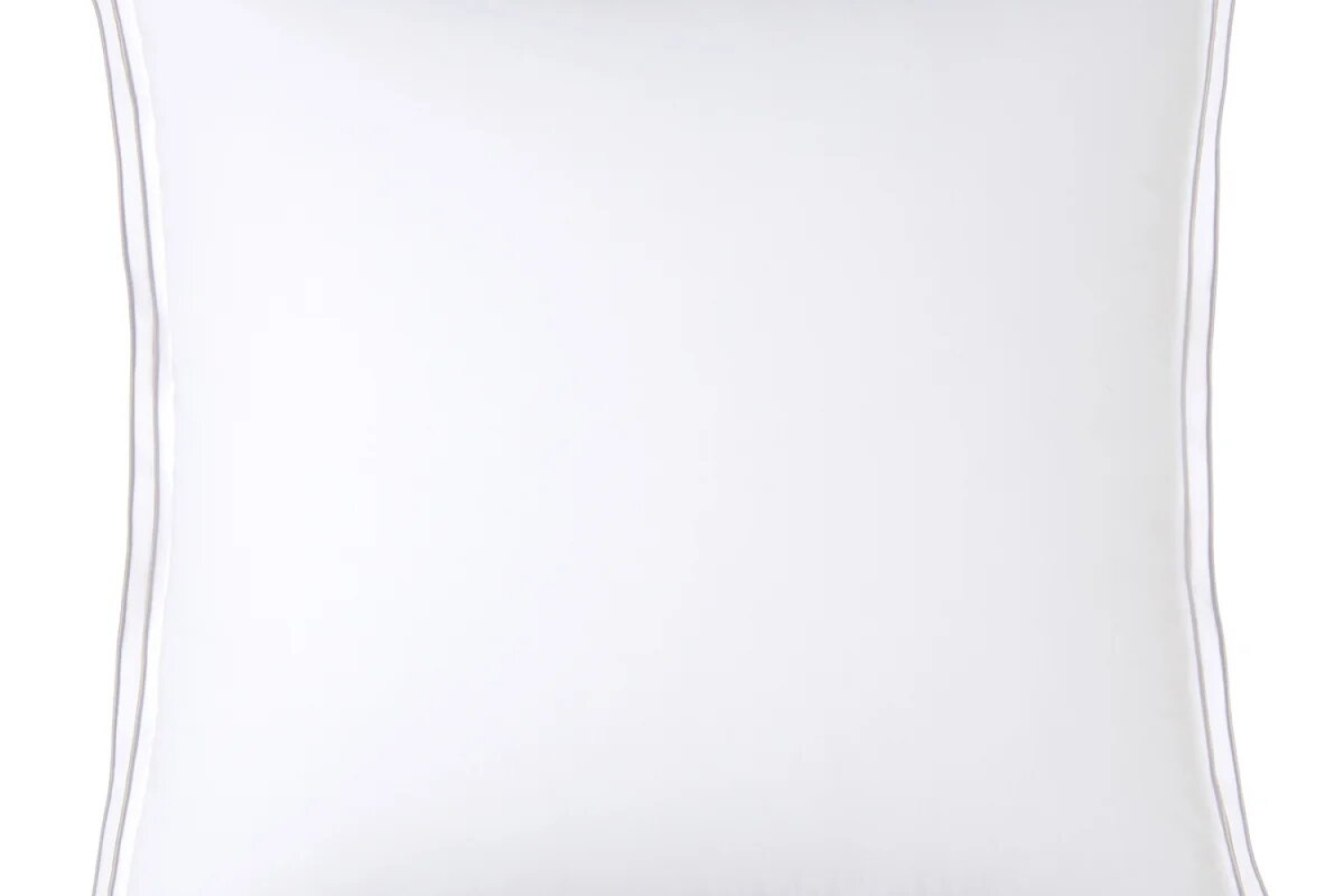 Наволочка PURE WHITE Percale Blanc – Finition Grise Claire 65x65 см
