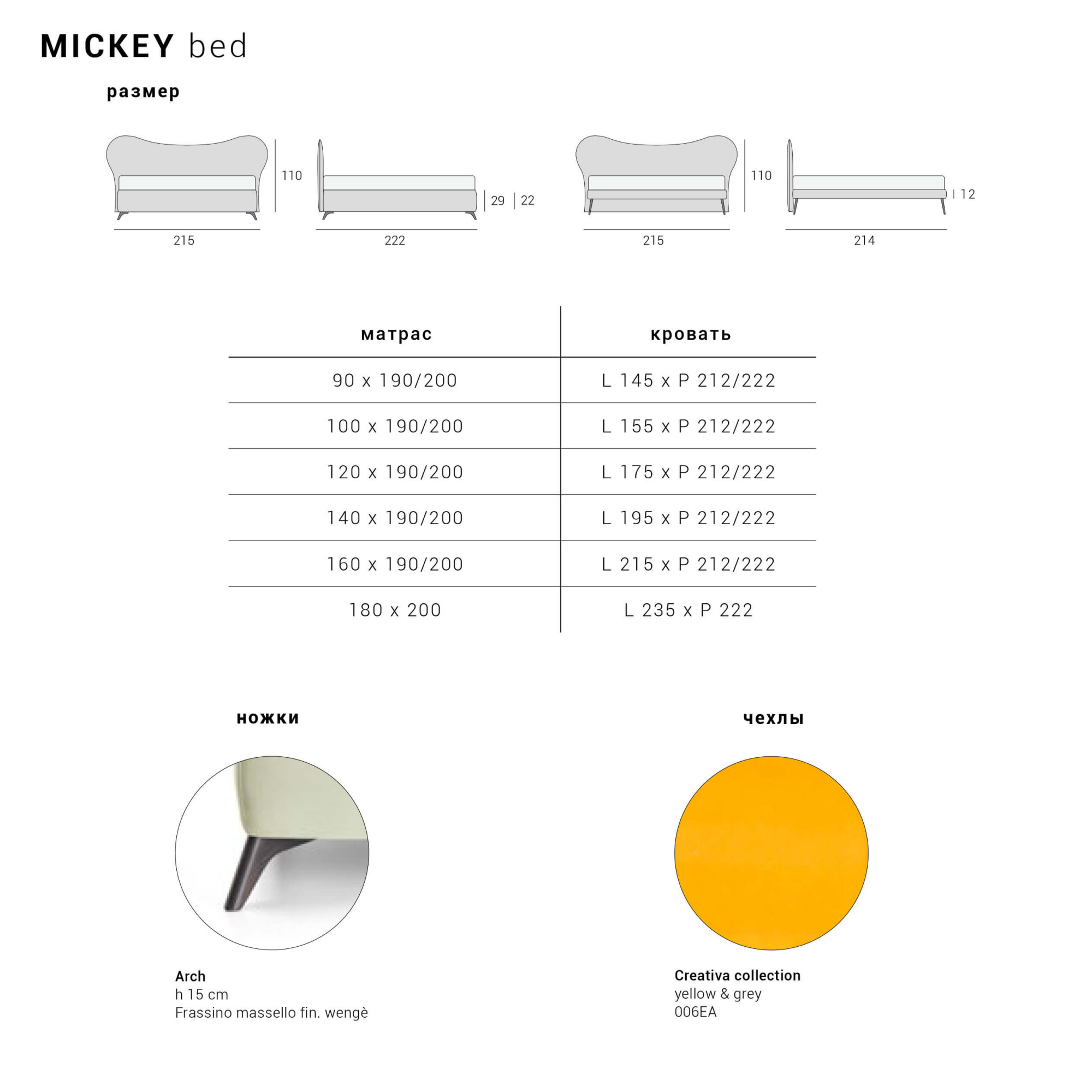 Кровать Mickey