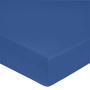 Простыня на резинке PERCALE UNI Bleu Royal